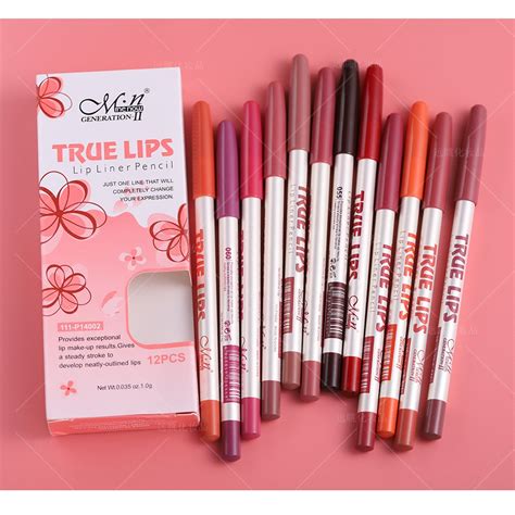 Menow True Lips 12 Pcs Lip Liner Focallure