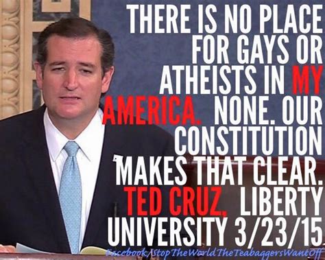 Meme On Facebook Says Ted Cruz Declared No Place For Gays Atheists