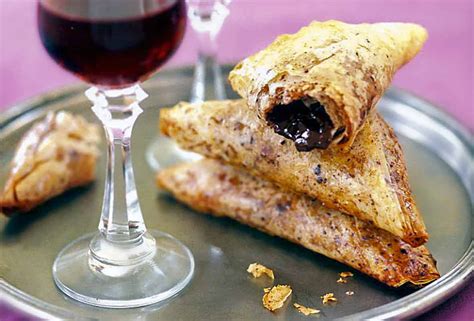 Chocolate-Filled Phyllo Triangles Recipe | Leite's Culinaria