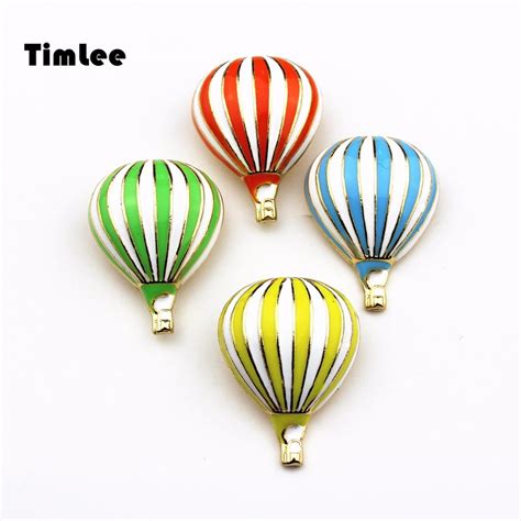 Timlee X004 Cartoon Enamel Pins Cute Hot Air Balloon Brooch Pins