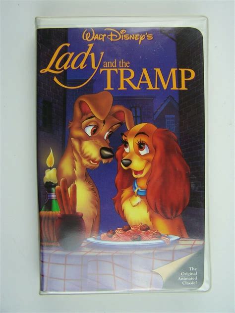 Walt Disney Classic Lady And The Tramp Vhs Video Tape Red Signature