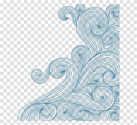 Waves Doodle Background Chinese Style Wave Background Pattern Rug