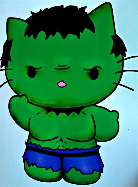 Hello Kitty Hulk By Butlerart On Deviantart