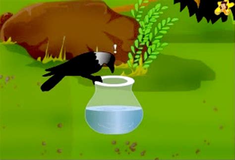 The Thirsty Crow A Moral Story In English With Pictures