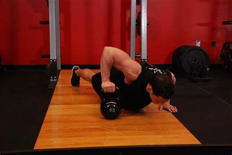 Plyo Kettlebell Pushups Exercise Guide And Video