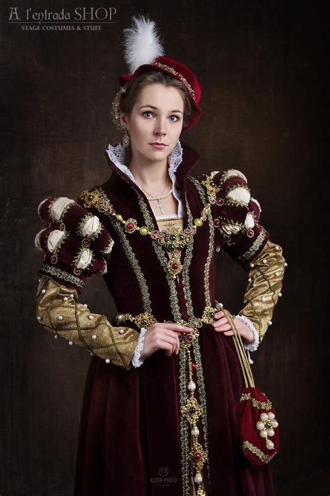 Royal Renaissance Dress Ren Faire Costume Women Xvi Century Etsy