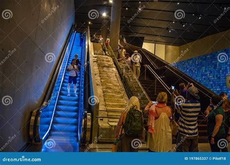 The Survivor Stairs From The Original Twin Towers On Display At The