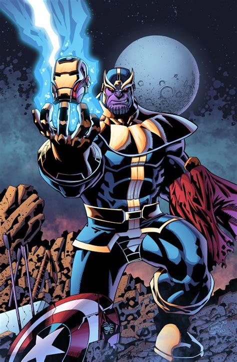 Thanos Marvel Comics Art Comic Book Villains Superhero Comic