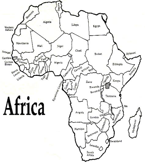 According to the outline map of africa, it is surrounded by the mediterranean sea to the north, the isthmus of suez and the. Reading Across the Continents: Africa