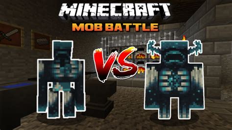 Minecraft Iron Golem Warden Vs Warden Mob Battles Youtube