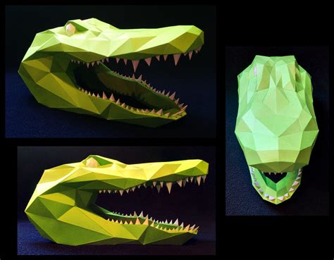 Alligator Head Papercraft By Gedelgo On Deviantart