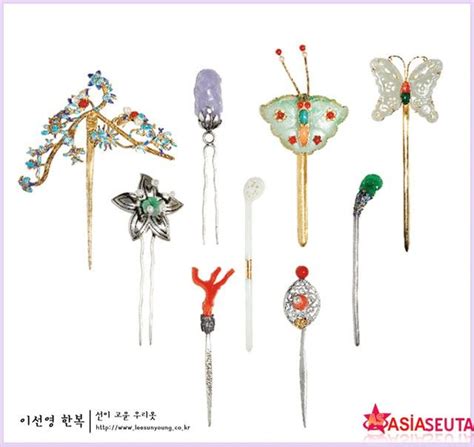 Traditional Korean Accessories Binyeo 비녀 Traditional Korean Hair