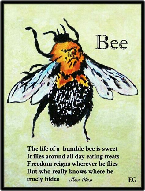 Bee Poem Bee Bumble Bee Bee Facts