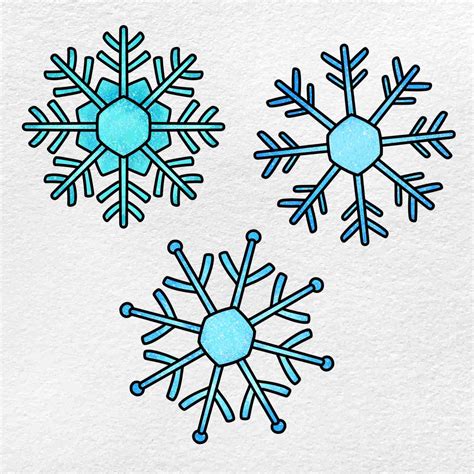 How To Draw Small Snowflakes Helloartsy