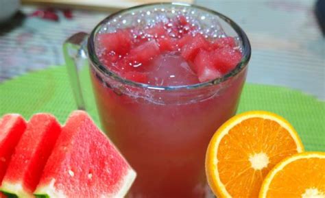 How To Make Watermelon And Orange Juice Panlasang Pinoy Recipes™