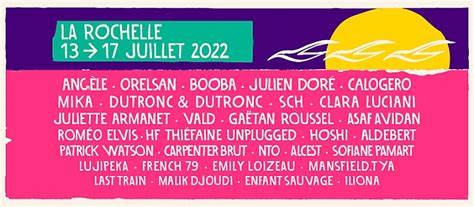 Les Francofolies Festival France 2023 Guide Programmation Concerts