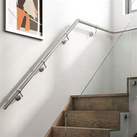 2019 Wall Mounted Stairs Railing Handrail 424mm Brushed Stainless