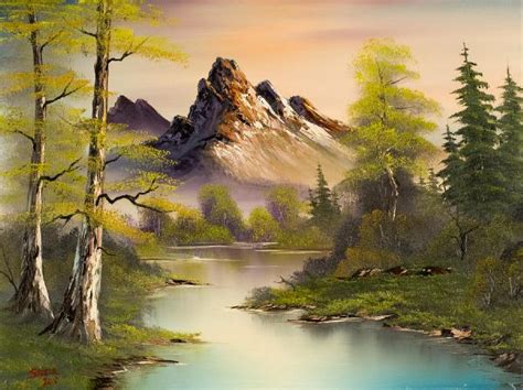 Bob Ross Mountain Splendor Painting And Bob Ross Mountain Splendor Paintings For Sale