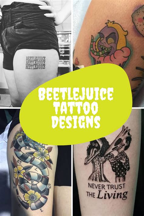 Creepy Beetlejuice Tattoo Designs Ideas Tattooglee Beetlejuice