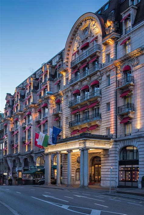 Five Star Hotel In The City Centre Of Lausanne Switzerland With An