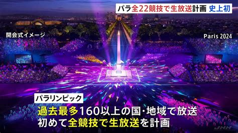 パリ五輪 パラリンピック全ての競技を“生放送”計画 過去最多の160以上の国と地域で放送へ Tbs News Dig