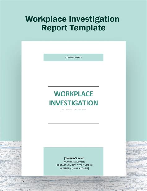 Free Workplace Investigation Report Template Download In Word Google Docs Apple Pages