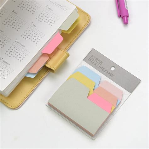 90pcpack Fresh Candy Color Memo Index Notepad Notebook Memo Pad Self