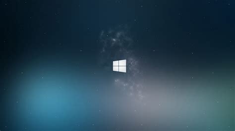 Fondos De Pantalla Windows 10 Minimalismo Azul Logo Smoke