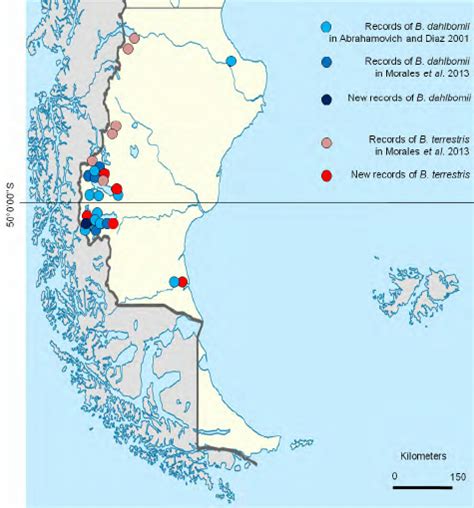 Map Of The Southernmost Part Of Argentinas Patagonia Show Ing The