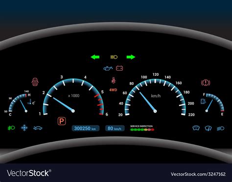 Car Dashboard Background Royalty Free Vector Image