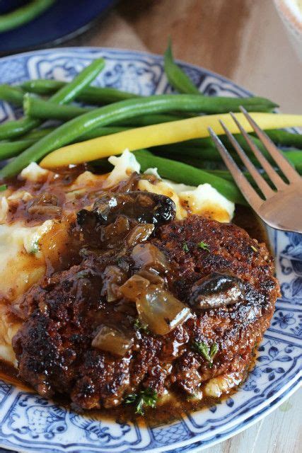 The steak will perfectly melt in your mouth along with the mashed potatoes as the complement menu. The Very Best Salisbury Steak Recipe // Video - The ...