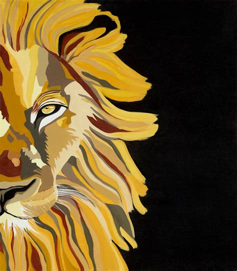 Canvas Print Set Lion Art Print Animal Wall Art Canvas Etsy