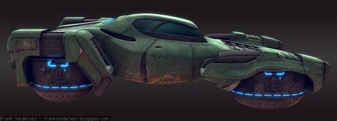 Sci Fi Hover Car Frank Vanderwel Hover Car Futuristic Cars Flying Car