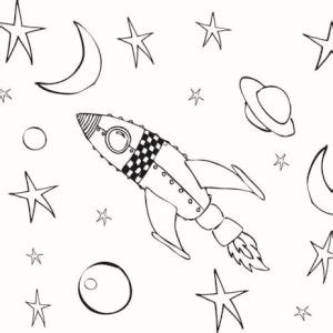 10 best spaceship coloring pages for toddlers. NASA Space Shuttle In Houston Space Center Coloring Page ...