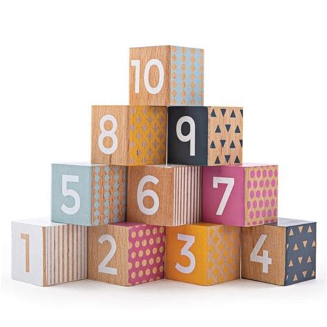 Wooden Number Blocks Early Years Resources