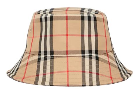 Burberry Vintage Check Cotton Blend Twill Bucket Hat Whats On The Star