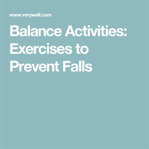 3 Exercises To Prevent Falls Fall Prevention Exercise Prevention