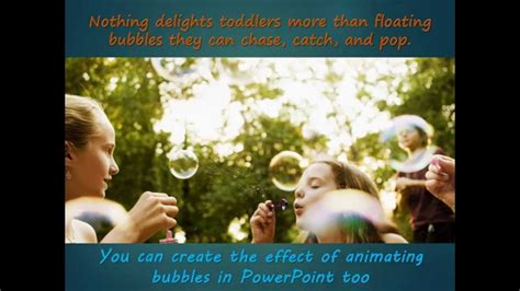 How To Create The Effect Of Floating Bubbles In Powerpoint Youtube