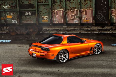 1994 Mazda Rx 7 Coupe Cars Modified Orange Wallpapers Hd Desktop And Mobile Backgrounds