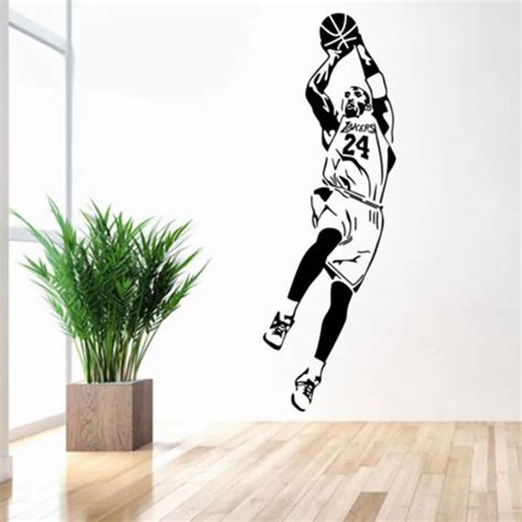 Classic Attractive Wallpaper Basketball Player Wall Sticker Home