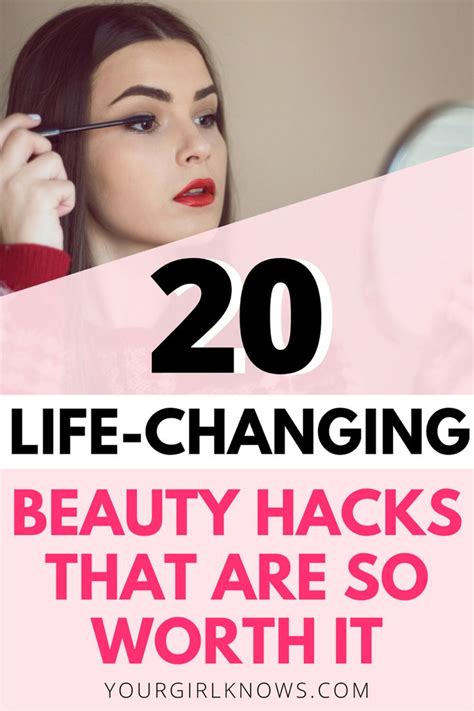 20 Beauty Hacks Every Girl Should Know Beauty Hacks Beauty Hacks That Work Beauty Tips Every
