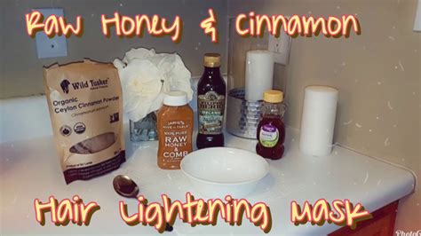 Raw Honey And Cinnamon Hair Lightening Mask Youtube