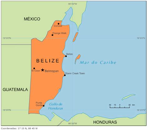 Blog De Geografia Mapa De Belize
