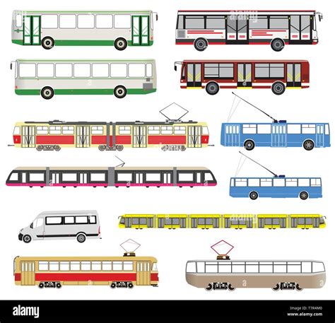 City Transport Vector Set Stock Vector Image And Art Alamy