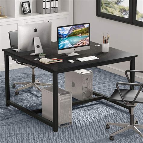 47 X 47 Inch Two Person Computer Desk Double Workstation Desk 2 People