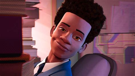 Miles Morales Late For Class Scene Spider Man Into The Spider Verse