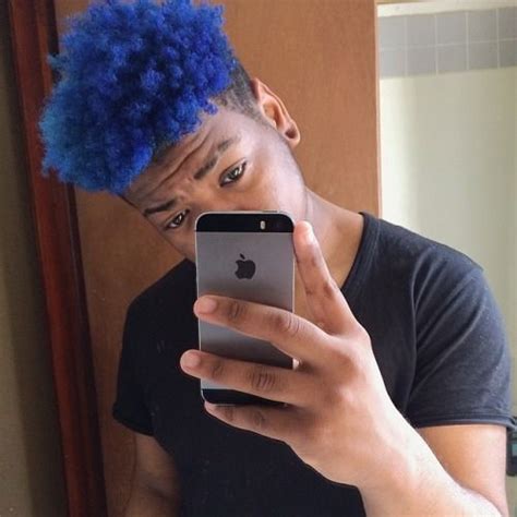 Mens Blue Hair Black Color Pinterest Blue Hair Hair