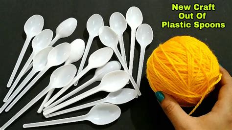 Amazing Craft Idea Out Of Waste Disposable Plastic Spoon And Wool