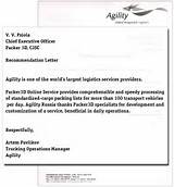 Service Provider Reference Letter Photos