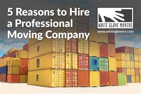 5 Reasons To Hire A Professional Moving Company White Glove Movers